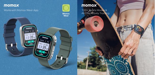 Momax革命性發布三款智能手錶【1-Wear智能手錶】時尚健康新指「錶」重新定義   洞察您的日常健康
