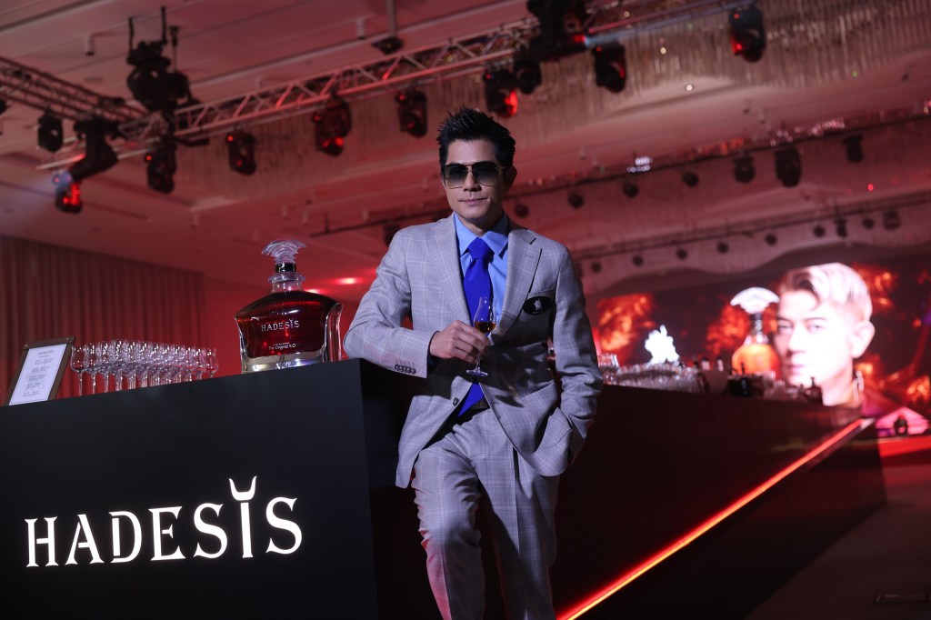 黑帝斯王者代言人郭富城出席發佈會 現場反應熱烈 分享廣告拍攝極致魅力細意介紹黑帝斯 HADESIS三款全新干邑登陸香港！